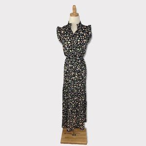 Who What Wear Dark Floral Maxi Dress Size XS